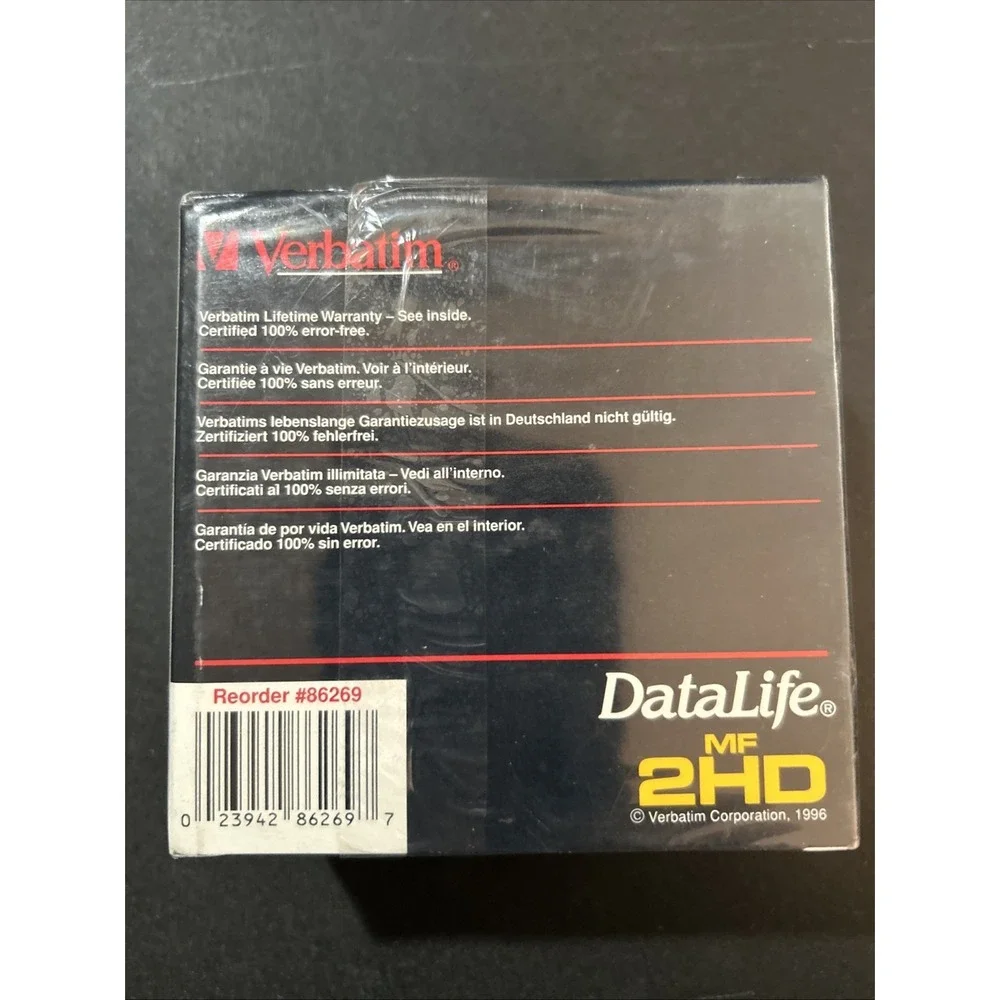 Verbatim DataLife Diskettes MF 2HD IBM Formatted 3.5